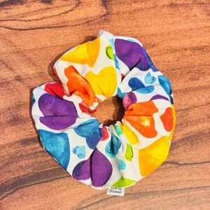 Vibrant Purple and Blue Hair Scrunchie